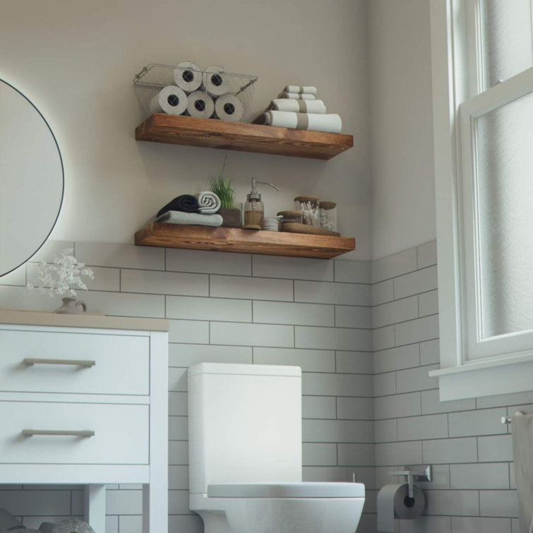 Farmhouse Bathroom Floating Shelf Semis Online